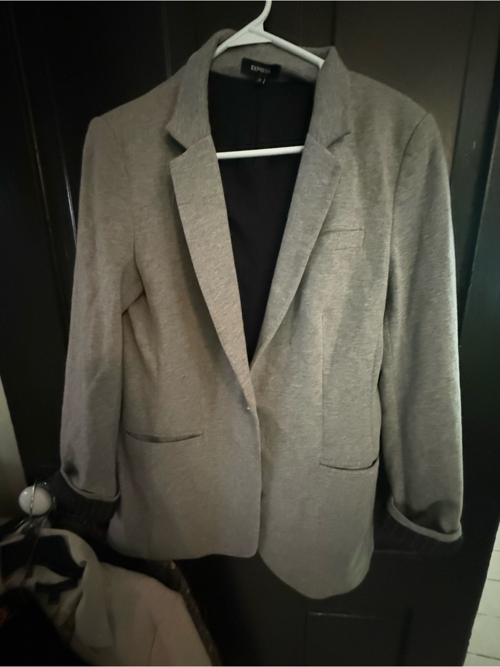 Express Women's Gray Blazer Jacket